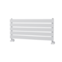 Riace Linea White Flat Designer Radiator 350x800mm Single Panel 1106 BTU - Horizontal Bars