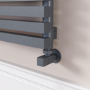 Ravello Dark Grey Anthracite Square Designer Radiator 315x1000mm Single Panel 1502 BTU