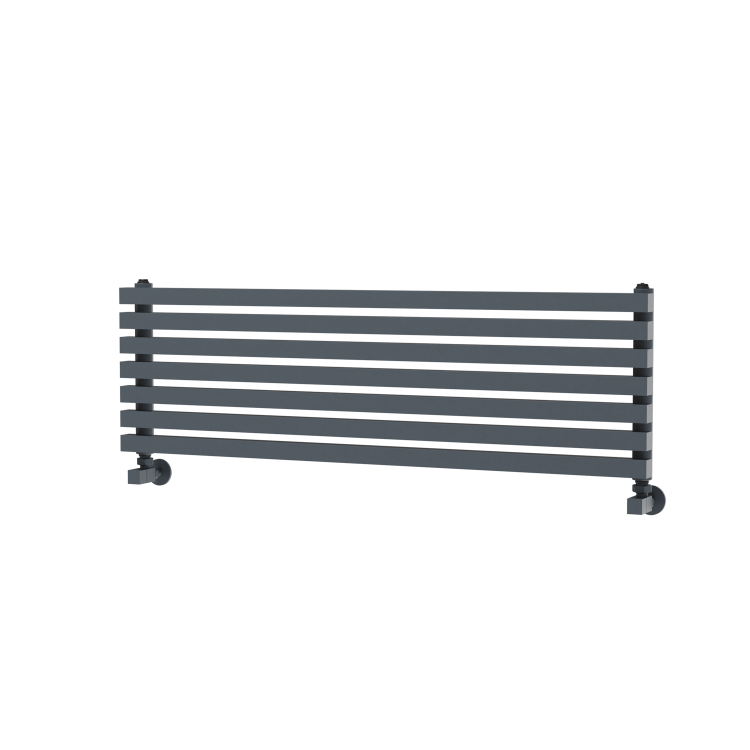 Ravello Dark Grey Anthracite Square Designer Radiator 315x1000mm Single Panel 1502 BTU
