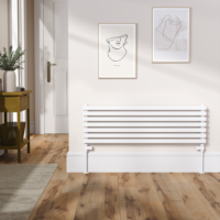 Ravello White Square Designer Radiator 315x1000mm Single Panel 1502 BTU