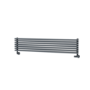 Ventura Dark Grey Anthracite Oval Unique Designer Radiator 245x1200mm Single Panel 1553 BTU
