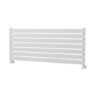 Riace Linea White Flat Designer Radiator 490x1200mm Single Panel 2239 BTU - Horizontal Bars
