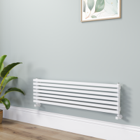 Ravello White Square Designer Radiator 315x1200mm Single Panel 1771 BTU