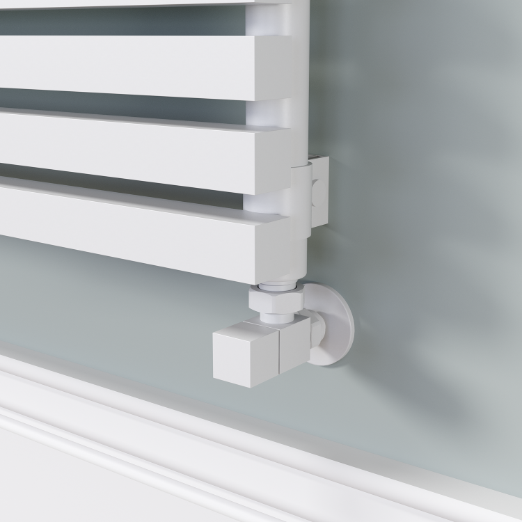 Ravello White Square Designer Radiator 315x1200mm Single Panel 1771 BTU