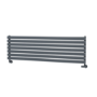 Sorrento Linea Dark Grey Anthracite Oval Designer Radiator 413x1400mm Single Panel 2321 BTU - Horizontal Bars