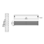 Ventura White Oval Unique Designer Radiator 245x1400mm Single Panel 1860 BTU