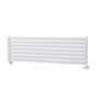 Sorrento Linea White Oval Designer Radiator 413x1400mm Single Panel 2321 BTU - Horizontal Bars