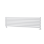 Sorrento Linea White Oval Designer Radiator 413x1600mm Single Panel 2645 BTU - Horizontal Bars