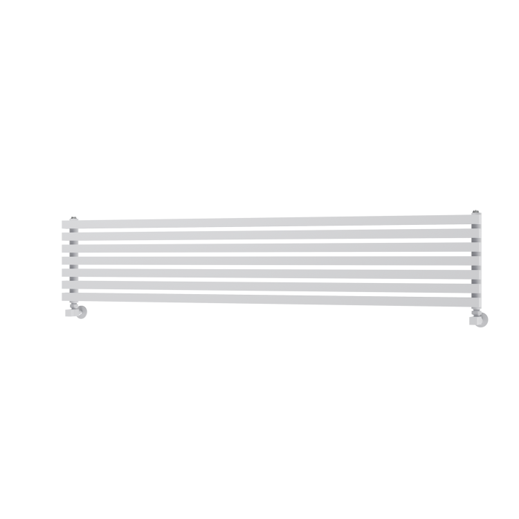 Ravello White Square Designer Radiator 315x1600mm Single Panel 2297 BTU
