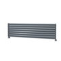 Riace Linea Dark Grey Anthracite Flat Designer Radiator 490x1800mm Single Panel 3317 BTU - Horizontal Bars