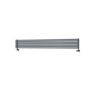 Ventura Dark Grey Anthracite Oval Unique Designer Radiator 245x1800mm Single Panel 2478 BTU