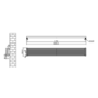 Ventura White Oval Unique Designer Radiator 245x1800mm Single Panel 2478 BTU
