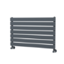 Riace Linea Dark Grey Anthracite Flat Designer Radiator 490x800mm Single Panel 1546 BTU - Horizontal Bars