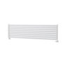 Sorrento Linea White Oval Designer Radiator 472x1800mm Single Panel 3403 BTU - Horizontal Bars