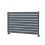 Riace Linea Dark Grey Anthracite Flat Designer Radiator 630x1000mm Single Panel 2433 BTU - Horizontal Bars