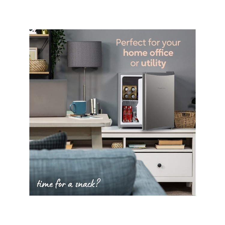 Refurbished Russell Hobbs RHTTF0E1SS Freestanding 43 Litre Fridge Stainless Steel