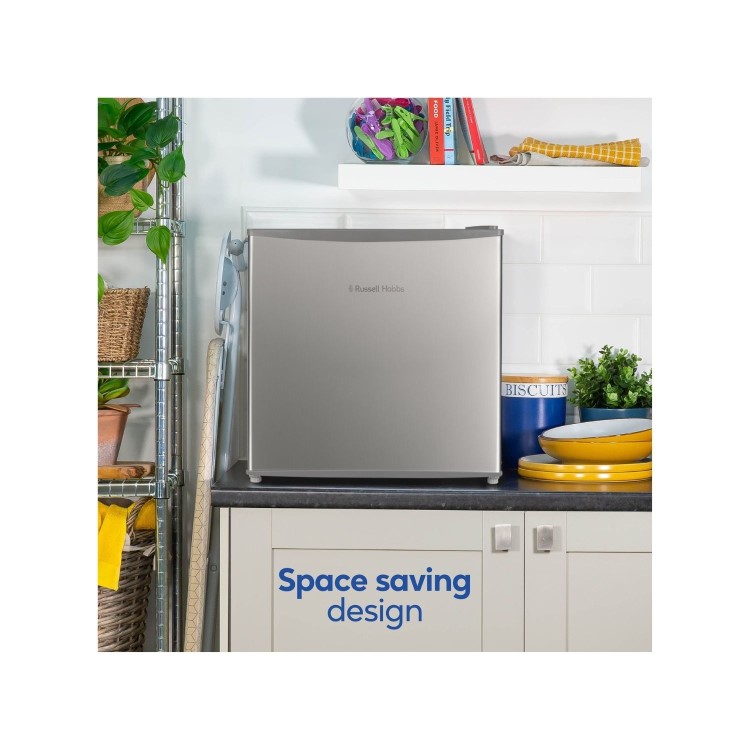 Refurbished Russell Hobbs RHTTF0E1SS Freestanding 43 Litre Fridge Stainless Steel