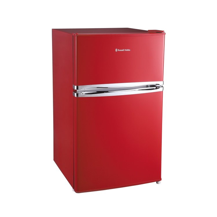 Russell Hobbs RHUCFF50R Under Counter Top Mount Freestanding Fridge Freezer - Red