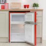 Russell Hobbs RHUCFF50R Under Counter Top Mount Freestanding Fridge Freezer - Red