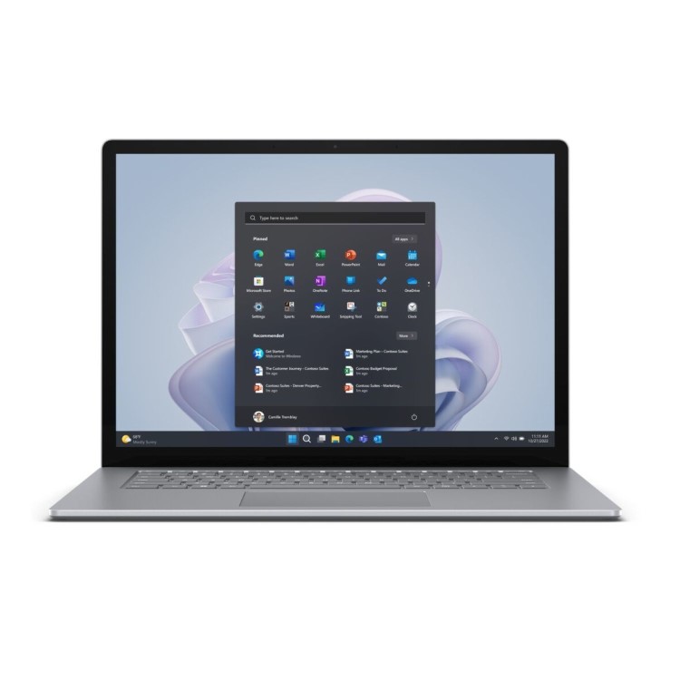 Microsoft Surface Laptop 5 Intel Core i7-1265U 16GB RAM 256GB SSD 15 Inch Windows 10 Pro Touchscreen Laptop - Platinum