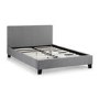Grey Linen Double Bed Frame - Rialto - Julian Bowen