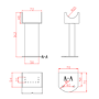 Riace Anthracite Designer Radiator Feet -Suitable for Single and Double Panel Radiator