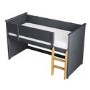 Dark Grey Mid Sleeper Cabin Bed - Riley