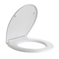 ONLY OPENED - White Round Soft Close Toilet Seat with Quick Release - Ripley ONLY OPENED - White Round Soft Close Toilet Seat with Quick Release - Ripley