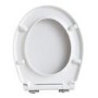 ONLY OPENED - White Round Soft Close Toilet Seat with Quick Release - Ripley