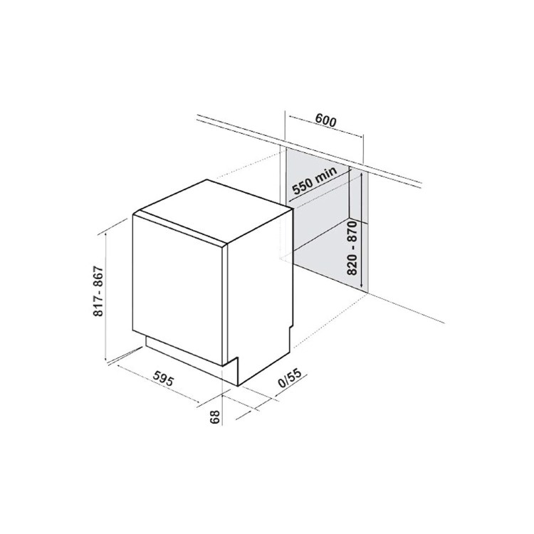 NordMende RIUF101NMAPLUS 95 Litre Integrated Under Counter Freezer Fast Freeze 60cm Wide - White