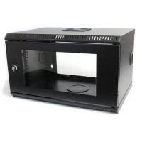 GRADE A1 - 6U 19in Wall Mount Server Rack Cabinet w/ Vented Glass Door GRADE A1 - 6U 19in Wall Mount Server Rack Cabinet w/ Vented Glass Door