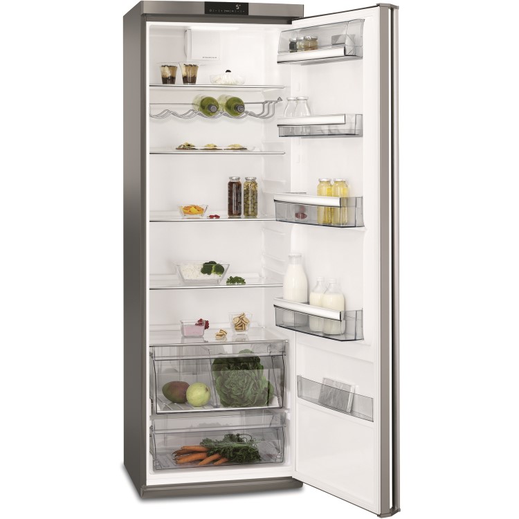 Refurbished AEG RKE64021DX Freestanding 400 Litre Fridge Stainless Steel 