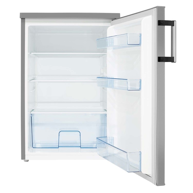Refurbished Hisense RL170D4BCE Freestanding 137 Litre Under Counter Larder Fridge Stainless Steel