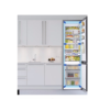 Refurbished Samsung BeSpoke RL38C776ASR 387 Litre 70/30 Freestanding Frost Free Fridge Freezer Silver
