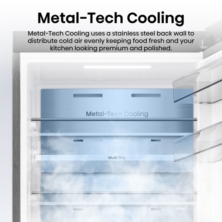 Hotpoint KitchenFit 372 Litre Tall Freestanding Larder Fridge - Silver