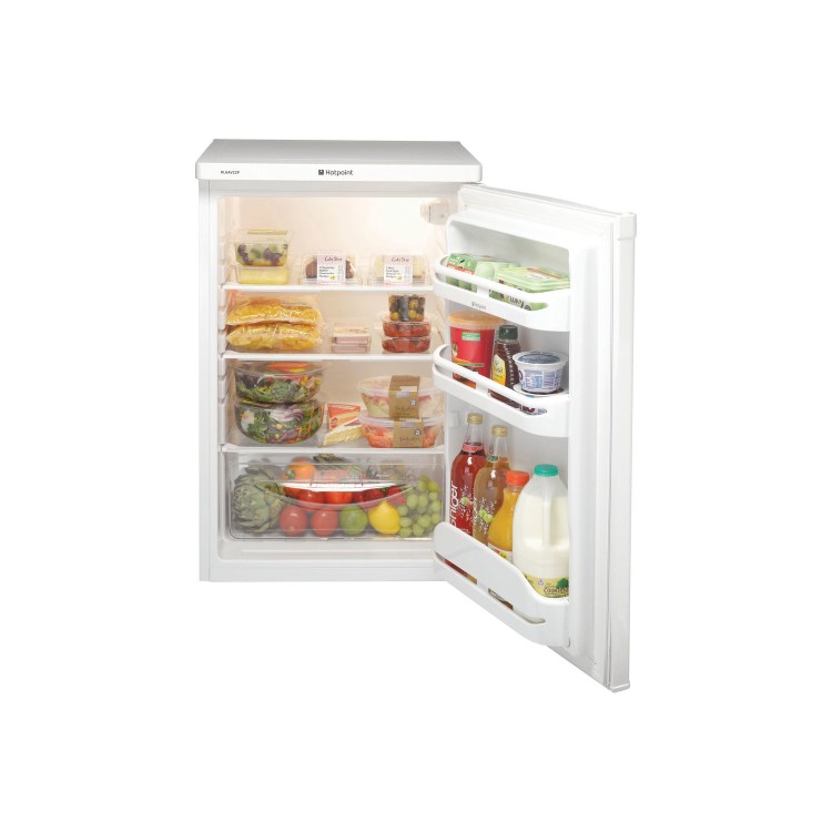 Hotpoint RLAAV22P 55cm Wide Under Counter Freestanding Fridge - Polar White