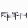 Black Metal Single Bunk Bed - Ralph