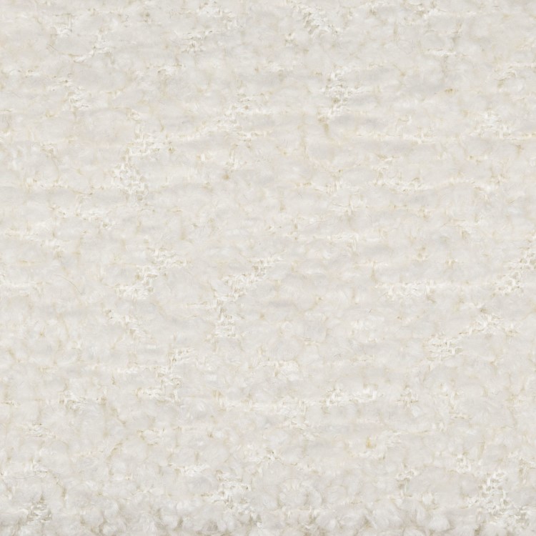 Off-White Boucle Dressing Table Chair with Ottoman Storage - Leah