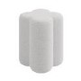 Off-White Boucle Fabric Dressing Table Stool - Roma