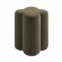 Khaki Green Velvet Dressing Table Stool - Roma