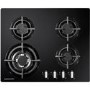 Refurbished Rangemaster RMB60HPNGFGL 60cm 4 Burner Gas Hob Black Glass