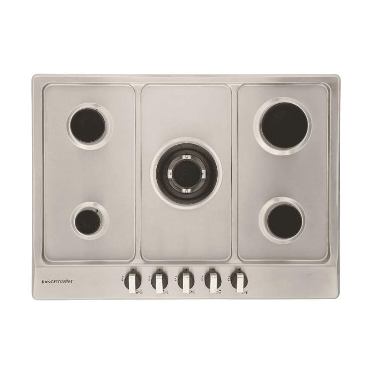 Rangemaster 68cm 5 Burner Gas Hob - Stainless Steel
