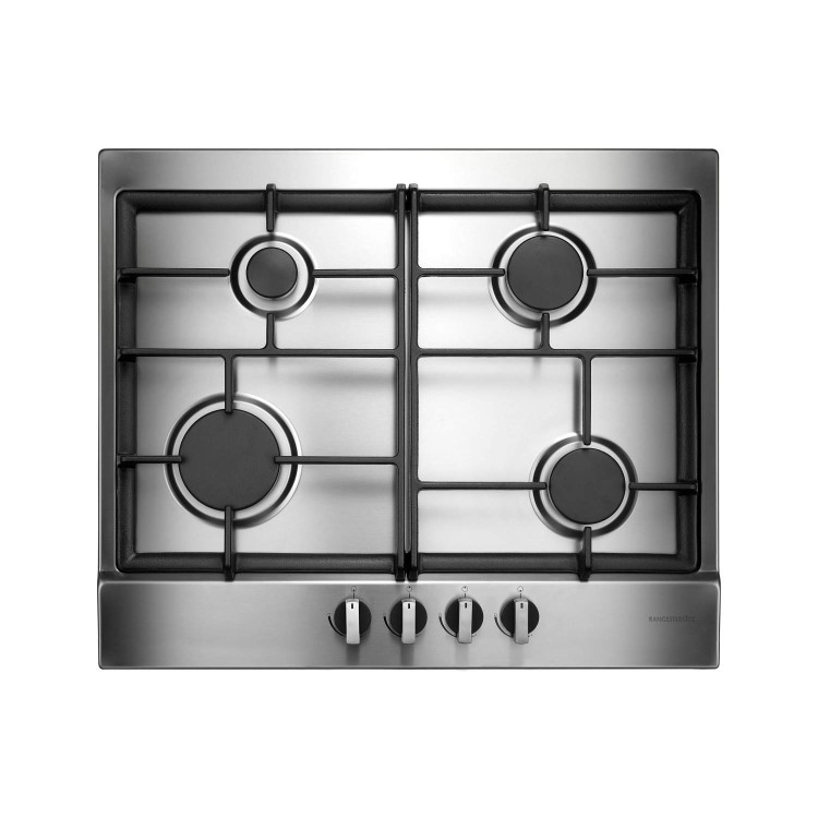 Rangemaster 85670 60cm Four Burner Gas Hob - Stainless Steel 