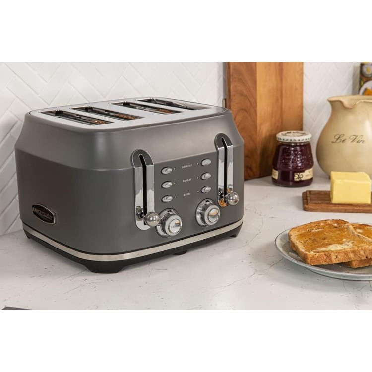 Rangemaster Classic 4 Slice Toaster - Grey