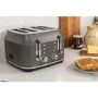 Rangemaster Classic 4 Slice Toaster - Grey