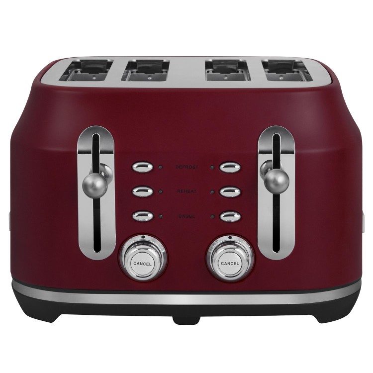 Rangemaster 4 Slice Classic Toaster - Bordeaux