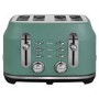 Rangemaster RMCL4S304MG Classic 4-Slice Toaster – Stylish Matt Mineral Green Fast Toasting