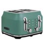 Rangemaster RMCL4S304MG Classic 4-Slice Toaster – Stylish Matt Mineral Green Fast Toasting