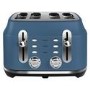 Rangemaster Classic 4 Slice Toaster – Stone Blue  Wide Slots & Variable Browning