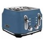 Rangemaster Classic 4 Slice Toaster – Stone Blue  Wide Slots & Variable Browning